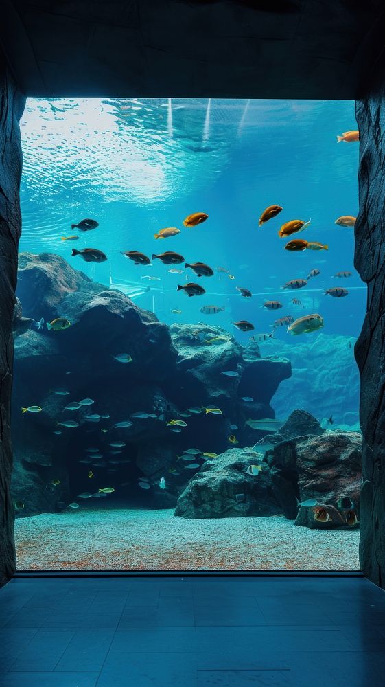 Aquarium underwater outdoors nature.