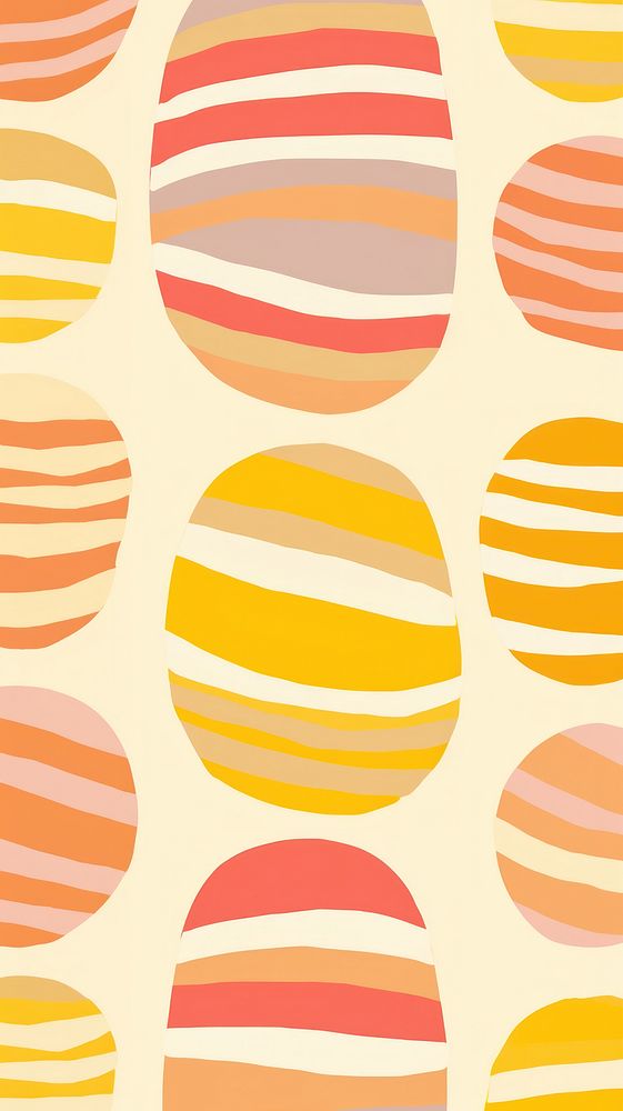 Stroke painting of egg pattern line backgrounds.