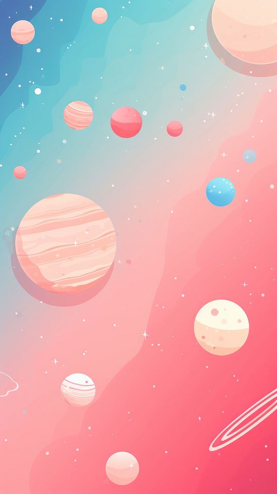  Planets backgrounds astronomy space. AI generated Image by rawpixel.