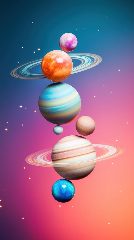  Galaxy planet astronomy universe. AI generated Image by rawpixel.