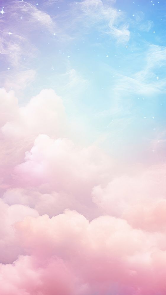  Pastel cloud galaxy backgrounds outdoors nature. AI generated Image by rawpixel.