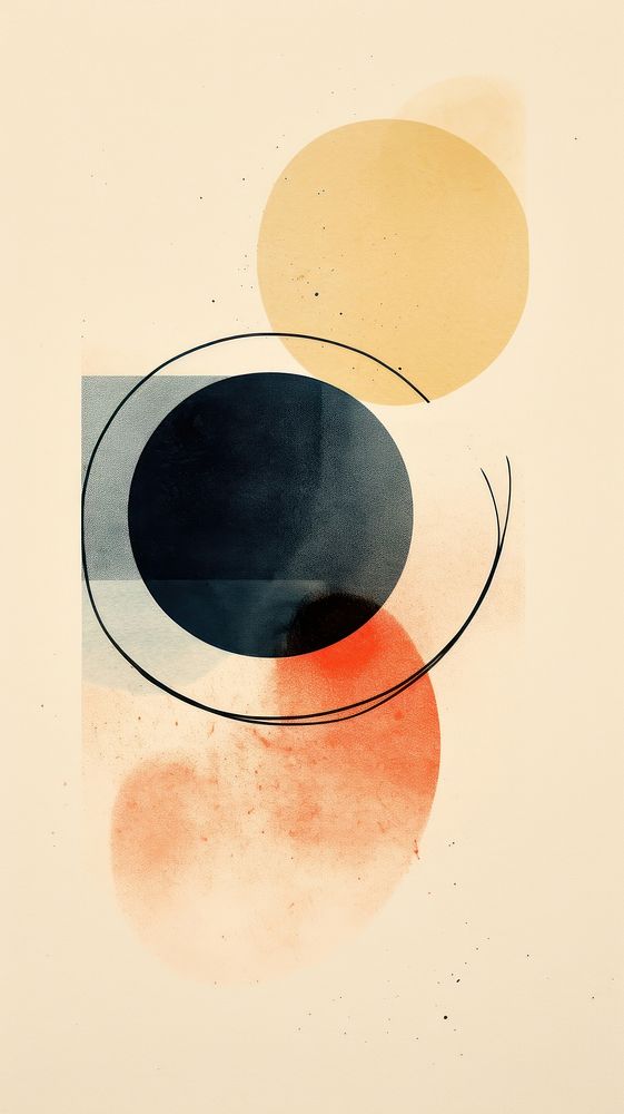 Wallpaper for post on socialmedia abstract painting shape art.