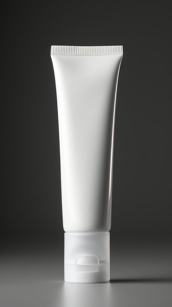White empty cosmetic tube for story ads cosmetics aftershave lighting.