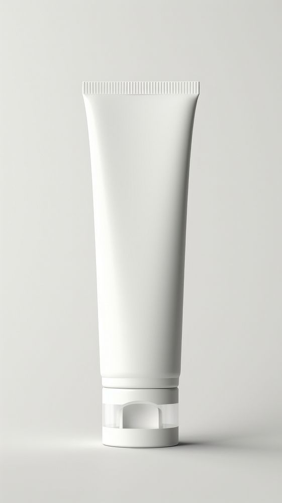 White empty cosmetic tube for story ads cosmetics bottle porcelain.