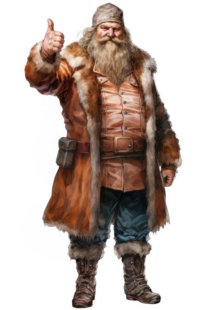 Viking warrior overcoat adult fur.