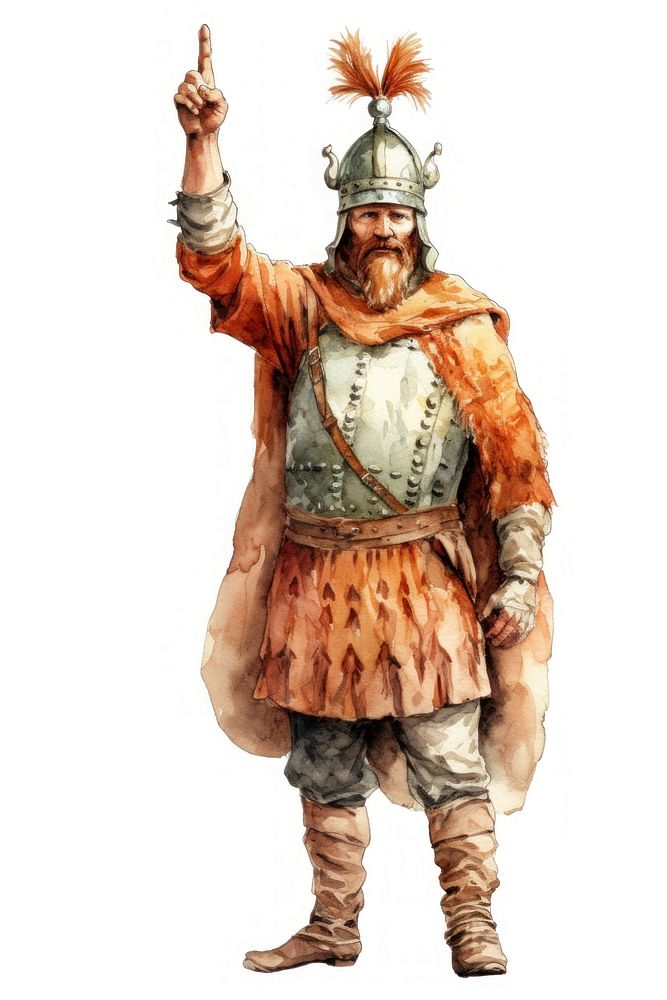 Viking warrior costume adult white background.
