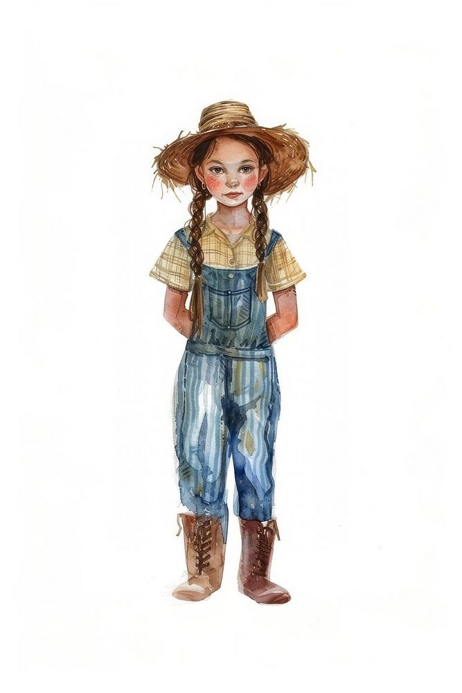 Farmer girl costume adult doll.