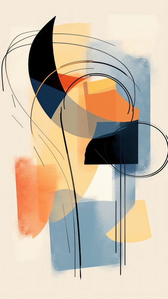 Wallpaper phone abstract backgrounds painting line.