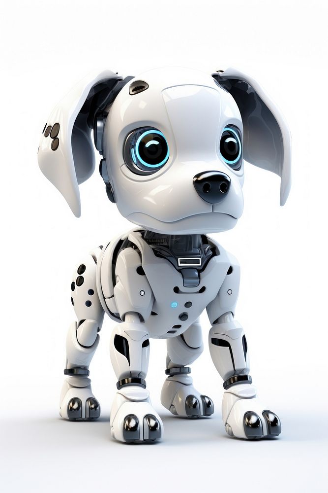 3d render dog robot representation futuristic technology.