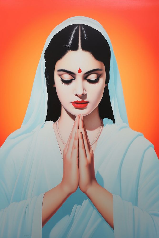Hinduism Traditional Art art portrait worship. AI generated Image by rawpixel.