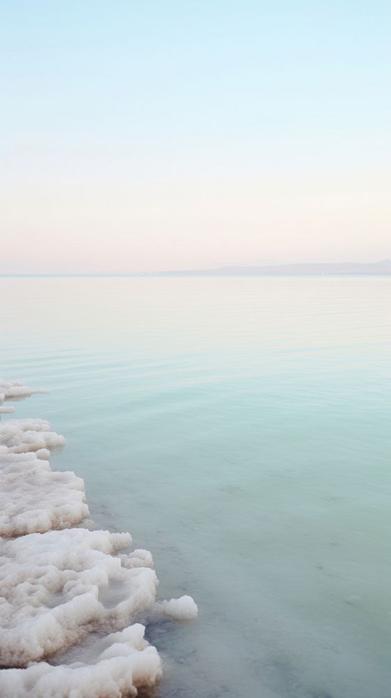  Dead Sea sea outdoors horizon. AI generated Image by rawpixel.