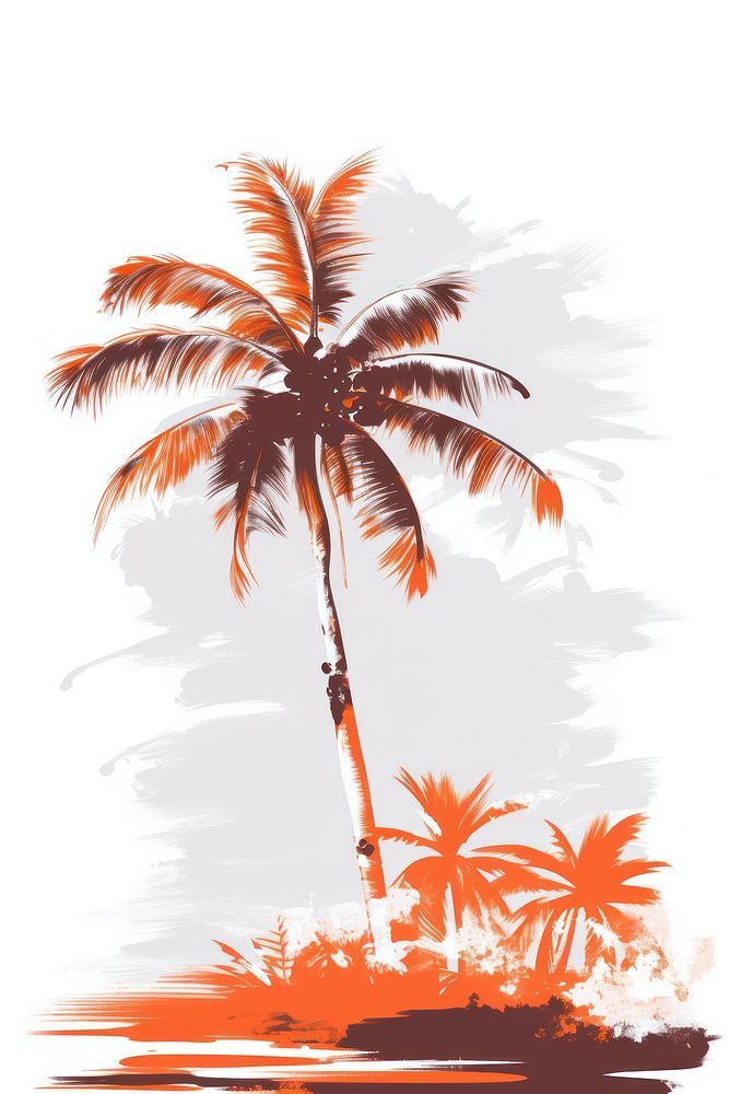 Tropical palm tree outdoors tropics nature.