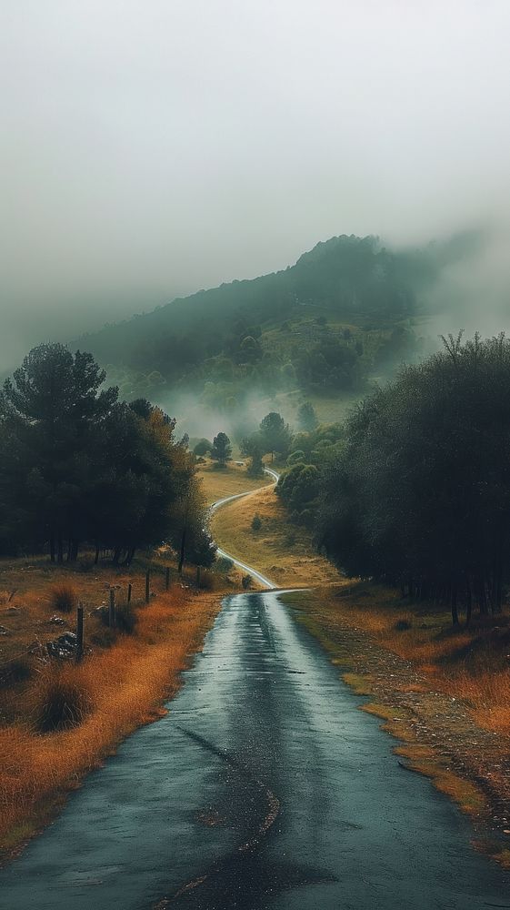 Aesthetic countryside photo outdoors nature road.