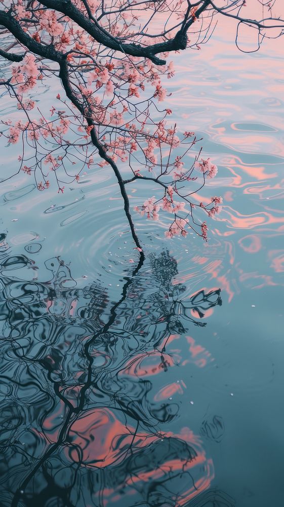 Aesthetic water photo outdoors blossom nature.