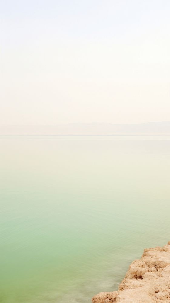  Dead Sea sea outdoors horizon. AI generated Image by rawpixel.