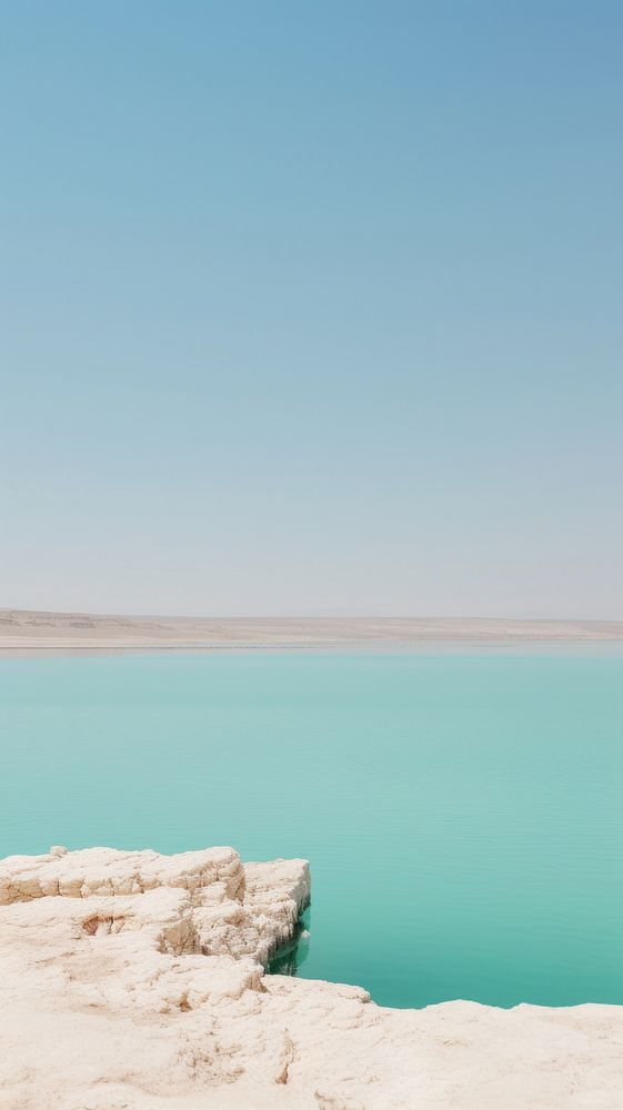 Dead Sea outdoors horizon nature. AI generated Image by rawpixel.