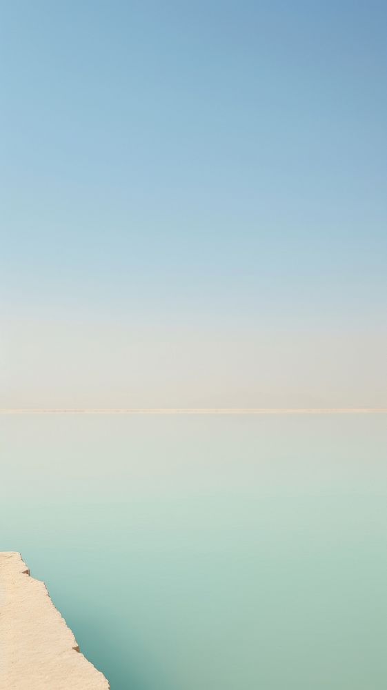  Dead Sea outdoors horizon nature. AI generated Image by rawpixel.