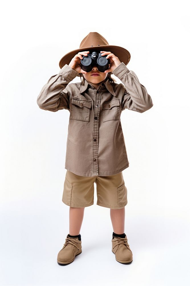 Kid using Binoculars binoculars child photo.