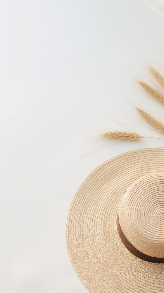  Summer nature hat straw hat. AI generated Image by rawpixel.