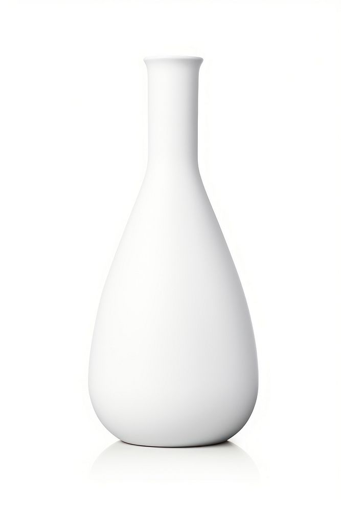Vase porcelain pottery white.