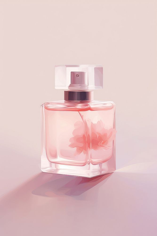 Diffuse perfume cosmetics bottle container.