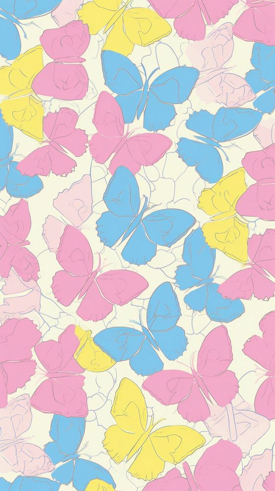 Butterfly wallpaper pattern backgrounds fragility.