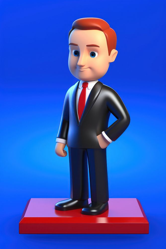 Business man figurine cartoon representation. AI generated Image by rawpixel.