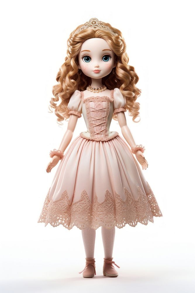 Princess doll white cute toy. AI generated Image by rawpixel.