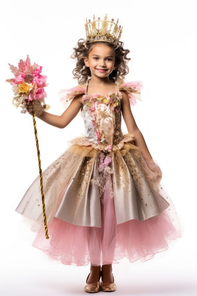 Princess costume accessories portrait. 