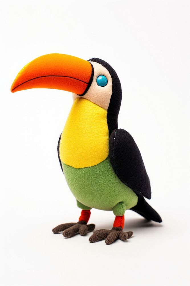 Stuffed doll toucan animal bird beak.