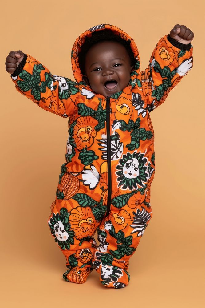 Cool baby black boy with fashionable clothing style full body on colored background portrait photography sweatshirt.