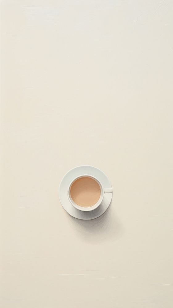 Minimal space coffee tea cup simplicity drink.
