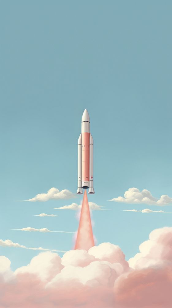 Minimal space cute rocket aircraft missile vehicle.