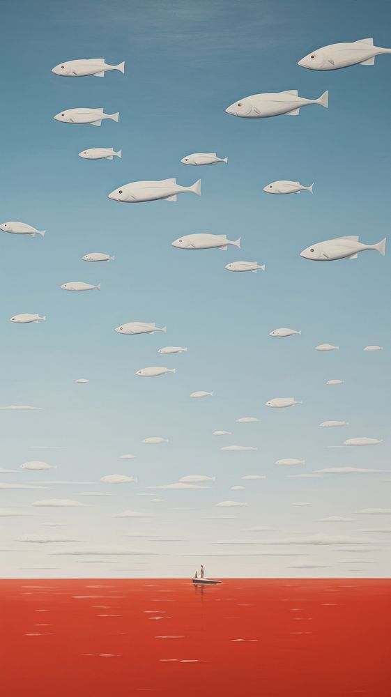 Minimal space sea airship fish transportation.