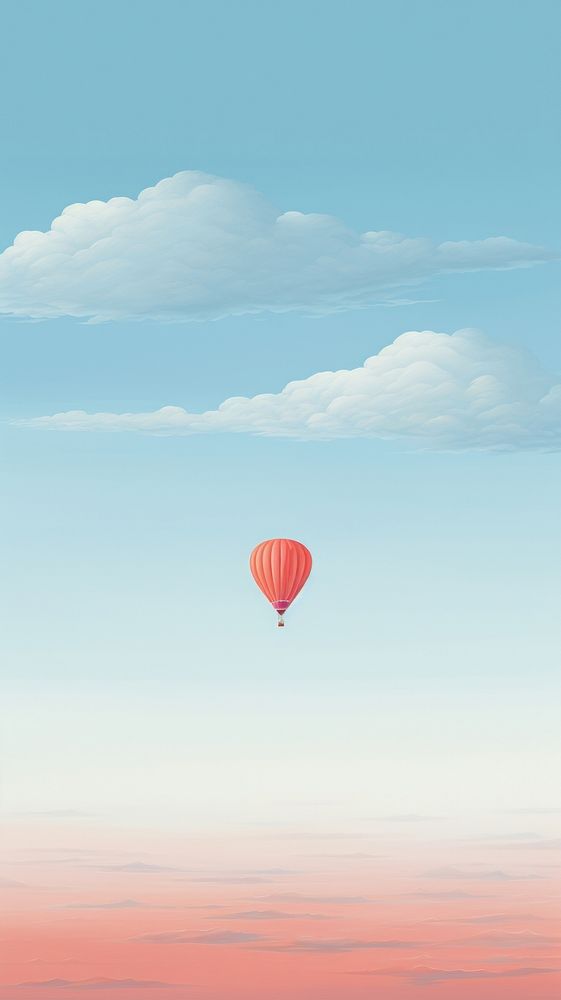 Minimal space sky balloon aircraft outdoors.