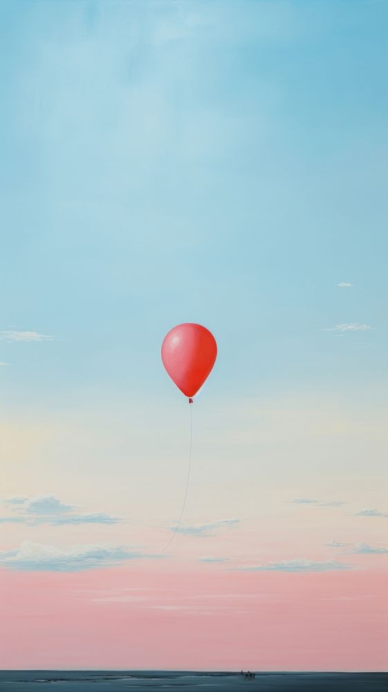 Minimal space sky balloon outdoors tranquility.