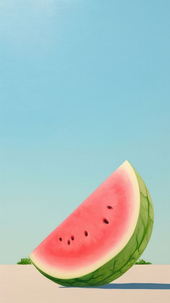 Minimal space summer watermelon fruit plant.