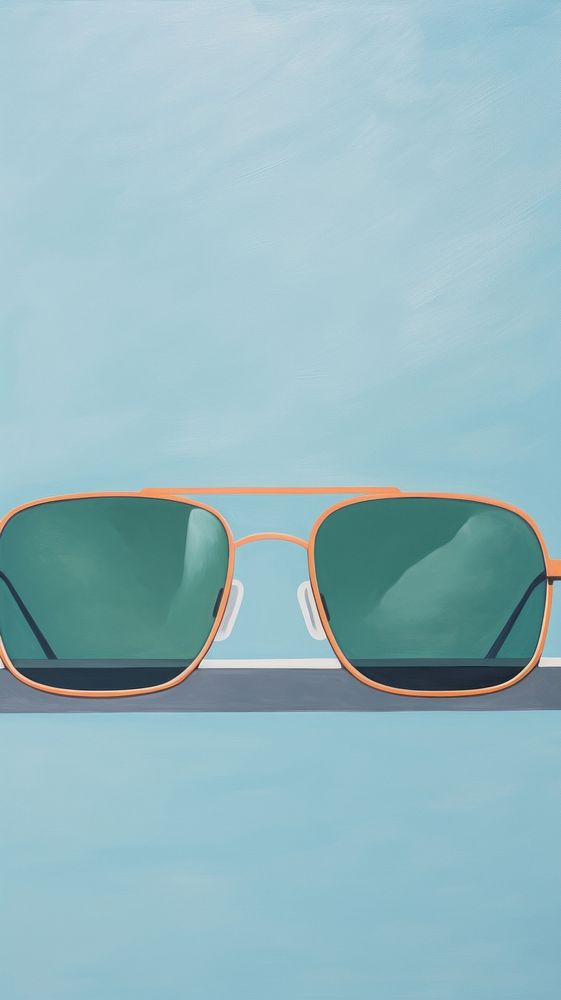 Minimal space summer sunglasses accessories reflection.