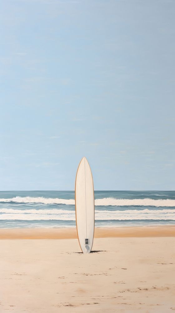Minimal space summer surfboard outdoors horizon.