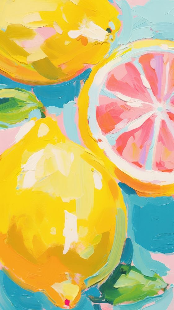  Lemon art backgrounds grapefruit. 