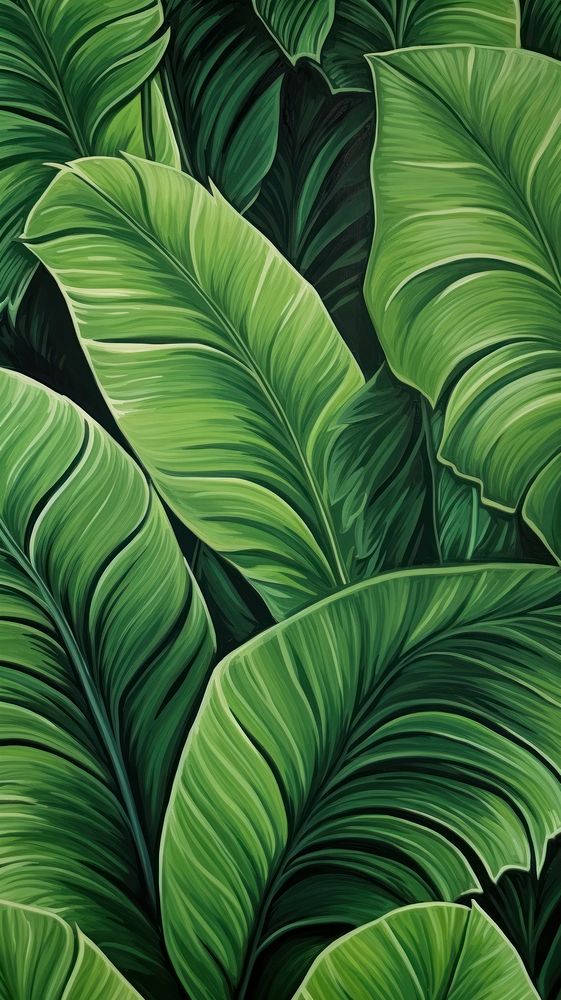  Tropical leaves backgrounds tropics nature. AI generated Image by rawpixel.