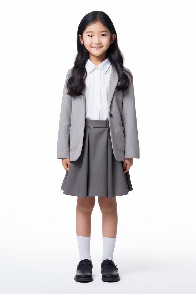 A school kid footwear overcoat standing. AI generated Image by rawpixel.