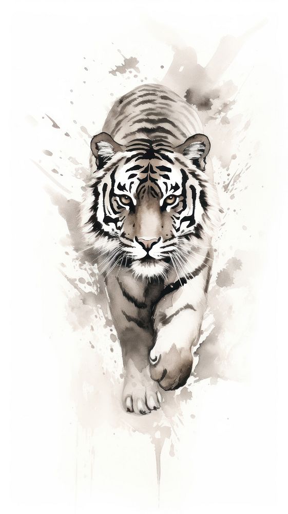 Tigers wildlife animal mammal.