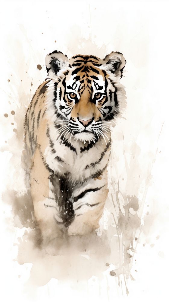 Tigers wildlife animal mammal.
