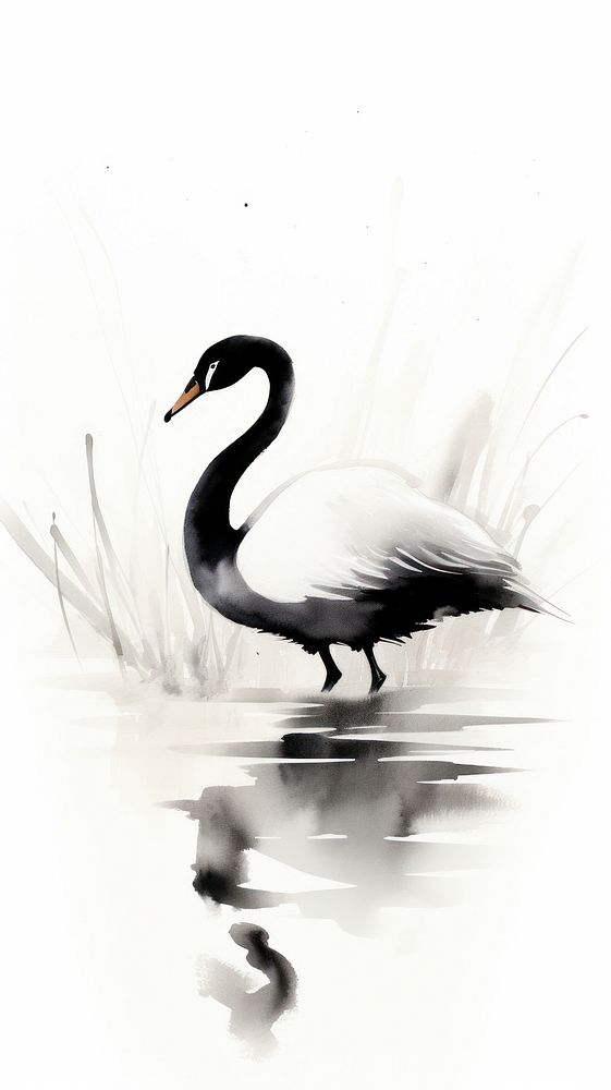 Bird animal beak swan.