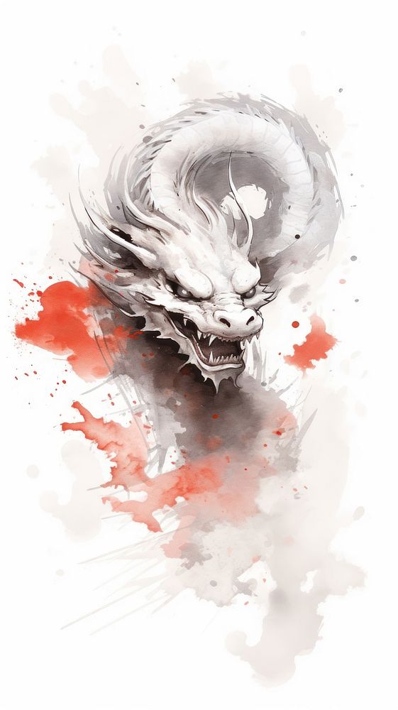 Dragon paint paper ink.