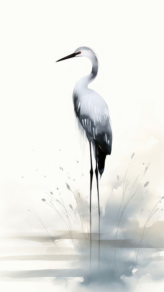 Bird animal stork heron.