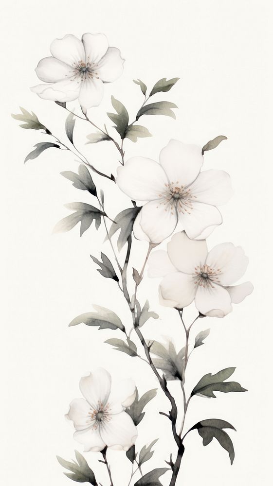 Flower blossom pattern drawing.
