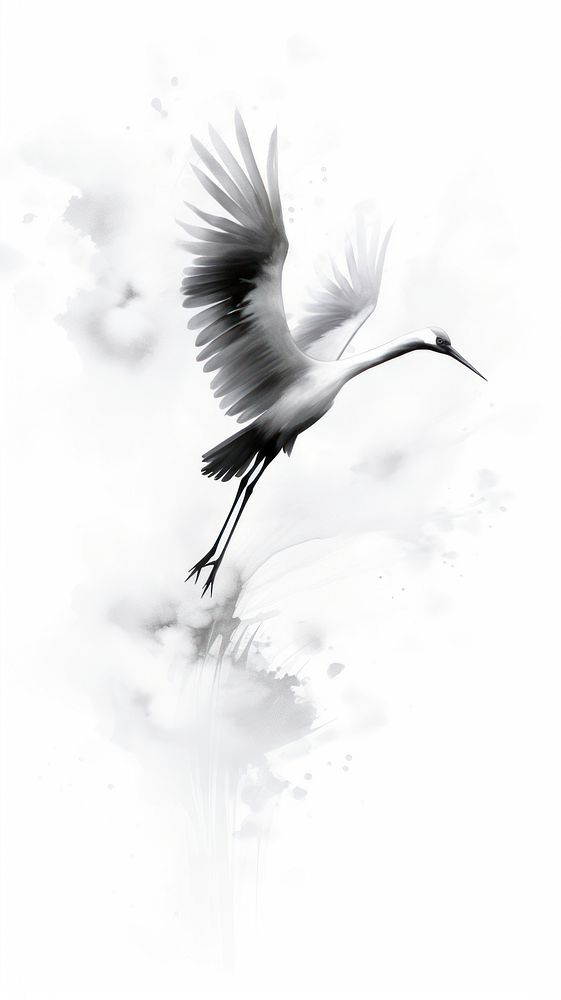 Bird animal flying white.