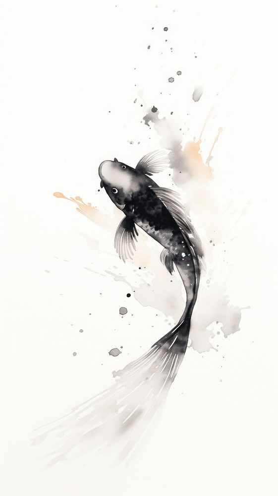 Fish painting animal water.